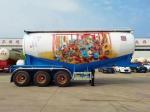 Steel Fuwa / BPW Axle Bulk Cement Tank Semi Trailer Dry Powder Tanker Truck