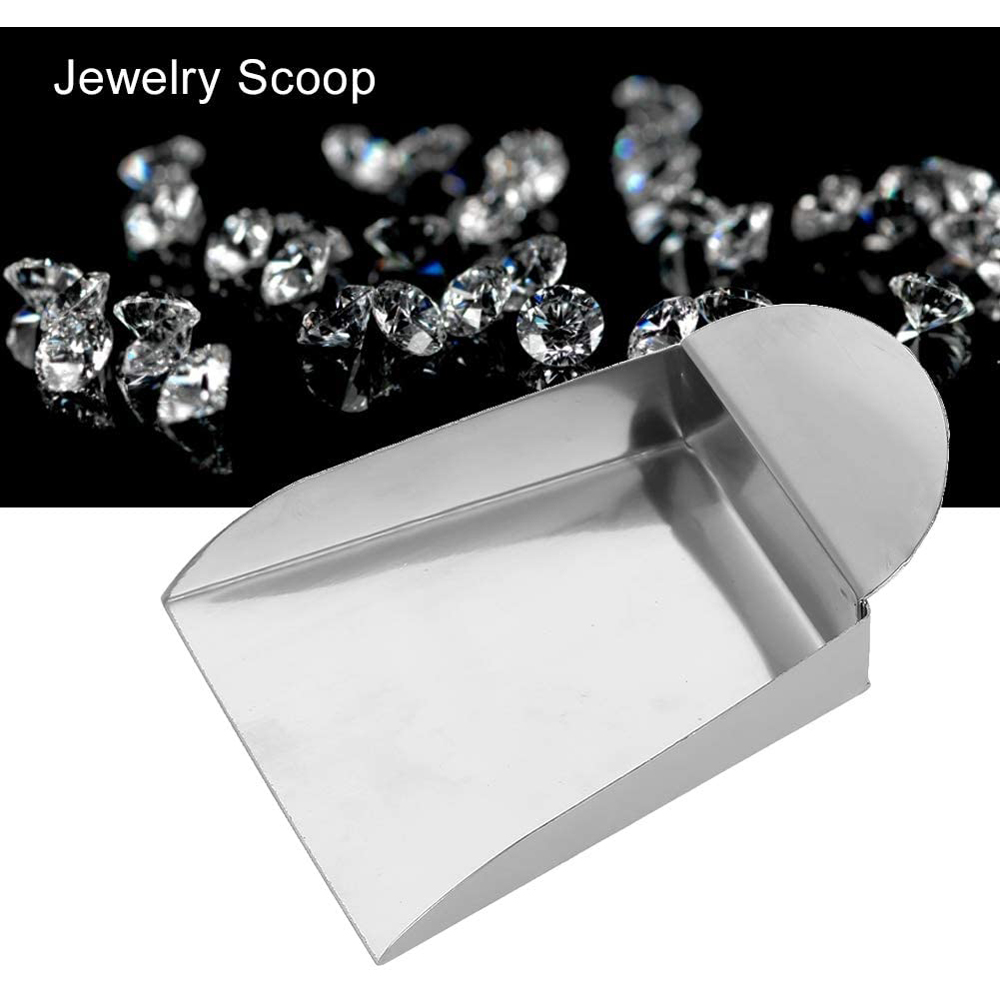 Mini Square Shovel, Gemstone Spade , Jewelry Shovel With Plate Handle