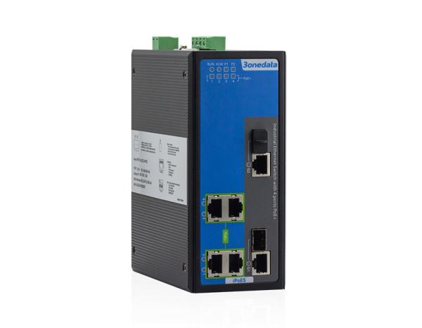 Industrial Poe Ethernet Switch , Poe Media Converter With 2 Gigabit SFP&RJ45