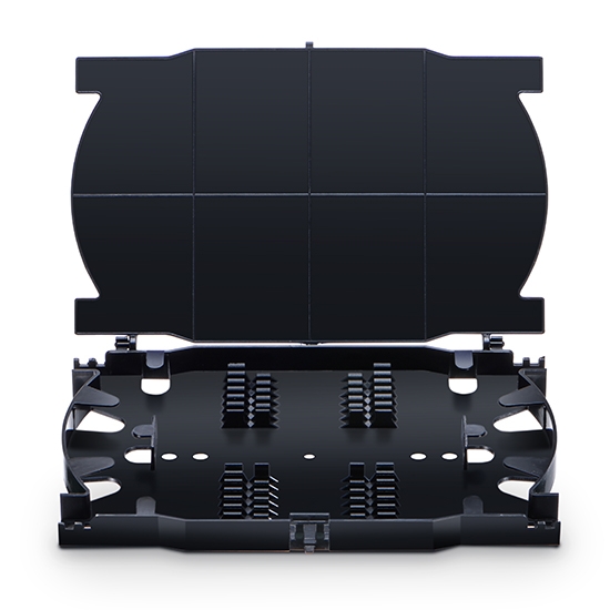 Fiber Optic Cabinet Termination Box 24 Core Outdoor ABS Material Splice Tray Ribbon Fiber