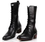 Business Mens Ankle Boots Lace Up Heel Military Combat Ankle Boots