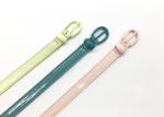 Green Ferrakiss Women 'S 1.5cm Wide PU Dress Belt Metal Matching Color