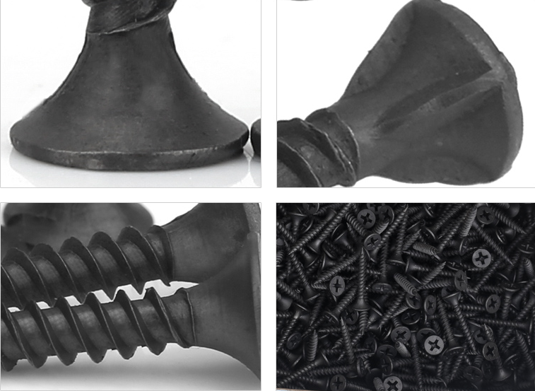 HDG Grade 4.8/8.8/10.9/12.9 Black Phosphated Bugle Head Drywall Screw for Gypsum Board
