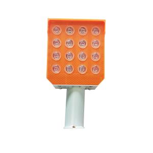 Wholesale 500MA UV Resistance PC Solar Powered Strobe Light , Orange Outdoor Solar Lights from china suppliers