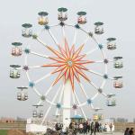 Antique Ferris Wheel Rated Load 72 Riders Height 30m Luxury Design