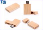 Big Block Thumb Drive Natural Wood Bamboo Material Magnet Connected