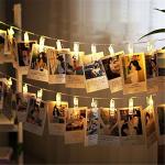 LED String lights Card Photo Clip Holder Fairy Garland lamp For Christmas New