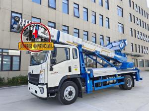 China High-Altitude Operation JIUHE 45m Telescopic Ladder Truck Lift New Aerial Work Vehicle Telescopic Ladder Truck on sale