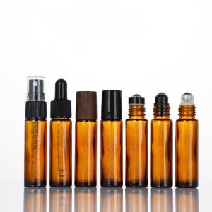 Wholesale UV Protection Essential Oil Glass Roller Bottles With Stainless Steel Balls from china suppliers