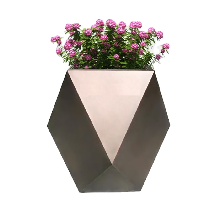 Metal iron casting flower planter special shape flower pot