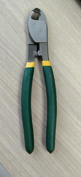 Cable shears, high carbon steel, PVC handle, clamp taste should be quenched, (6