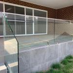 Flat Curved Laminated Glass Railing Safety Tempered Glass Staircase Handrail