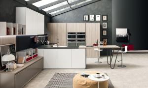 Wholesale Professional Hotel Kitchen Cabinet Wooden Lacquer Kitchen Cabinet from china suppliers