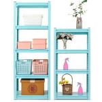 30 - 50kg Per Layer Loading Metal Storage Shelves , Sky Blue Steel Storage Rack