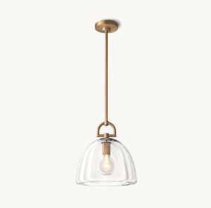 Wholesale Luxury Clear Dome Pendant Light Modern Dining Room Pendant Light Dimmable from china suppliers