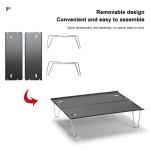Aluminum Plate Small Low Folding Camping Table Outdoor Aluminum Alloy Ultra