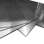 100X250X0.3MM 100% 3K Carbon Fiber Plate Plain Weave Panel Sheet 0.3mm Thickness