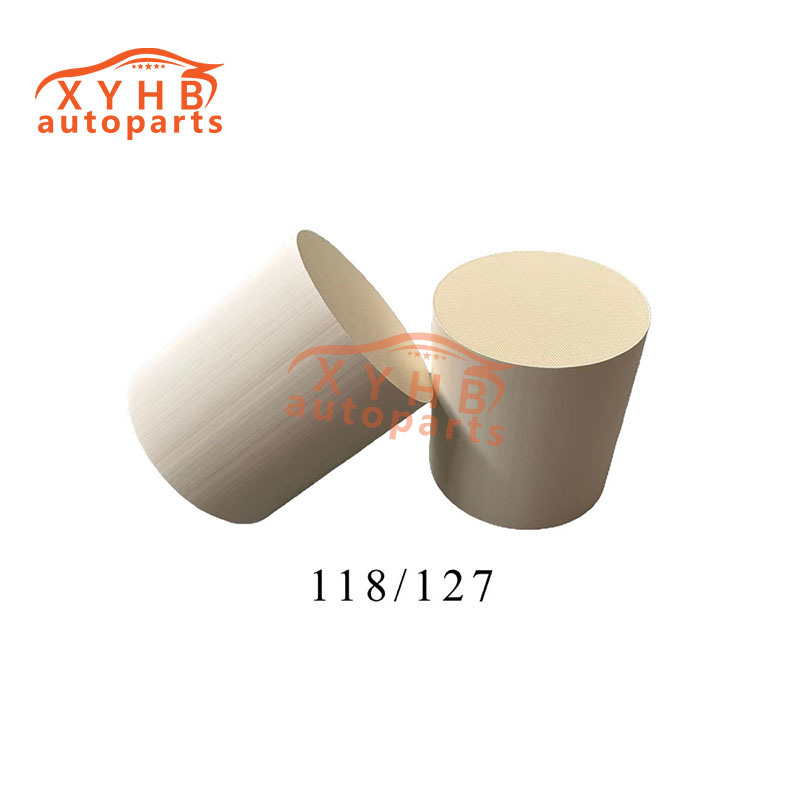 Ceramic Carrier Anisotropic High-Quality Three-Way Catalytic Filter Element Euro 1-5 Model: 118*127