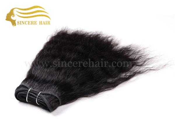 16" Virgin Human Hair Extensions Weft for Sale, 40 CM Brazilian Natural Black