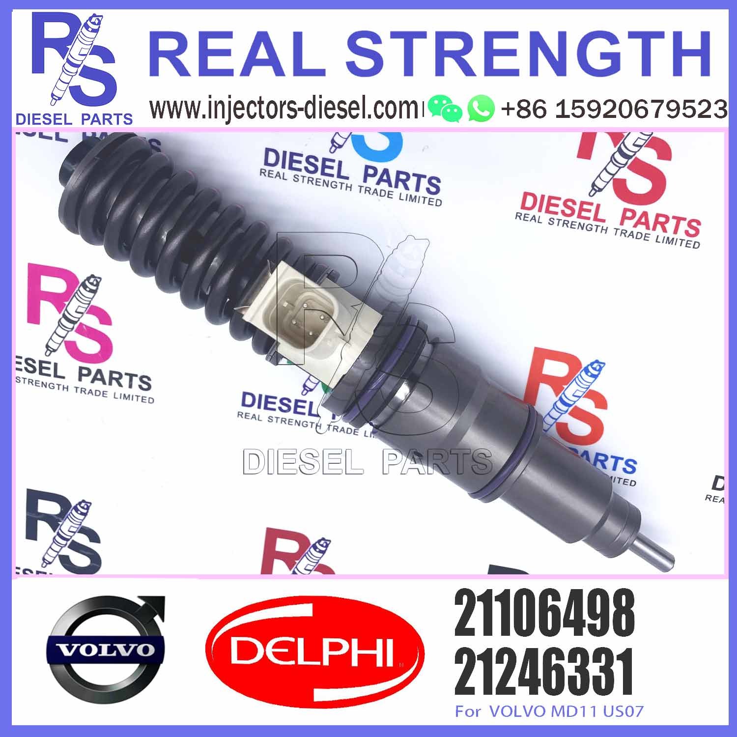 Common rail fuel injector High performance diesel fuel injector 21106498 injection