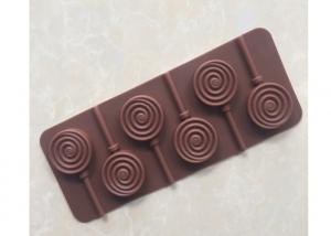 Wholesale Different Colors Silicone Chocolate Molds , Silicone Lollipop Molds For Home from china suppliers