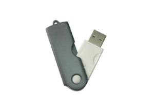 Wholesale Swivel Shape USB Flash Pen Drive 64GB Black / Golden 58 * 20 * 11mm Plastic And Metal from china suppliers