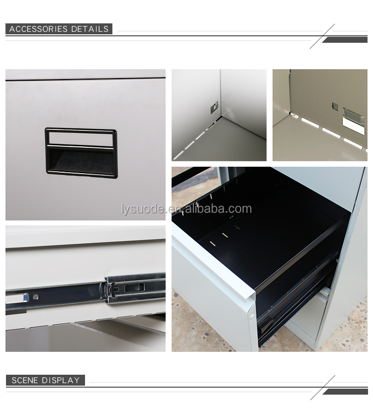 Office filing storage cabinet 2 drawers 3 drawers 4 drawers metal steel cabinet