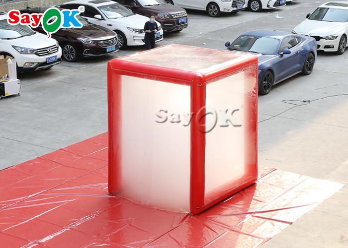 Fire Proof Outdoor Red Inflatable Medical Tent 2x2x2.5mH Or Customized