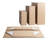 Folding Cardboard Corrugated Gift Boxes Kraft Packaging For Cosmetics Christmas