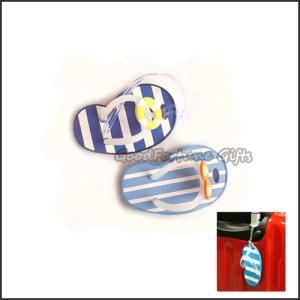 Wholesale Customed promotional Eco pvc slippers tavel luggage bag tag lable printed logo from china suppliers