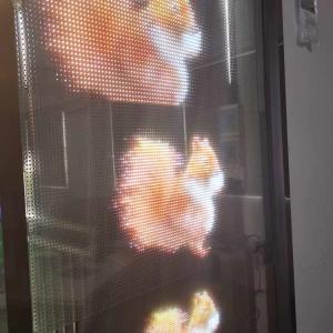 Wholesale Advertising LED Transparent Film Screen LED Video Wall P8 Indoor Glass Wall LED Display from china suppliers