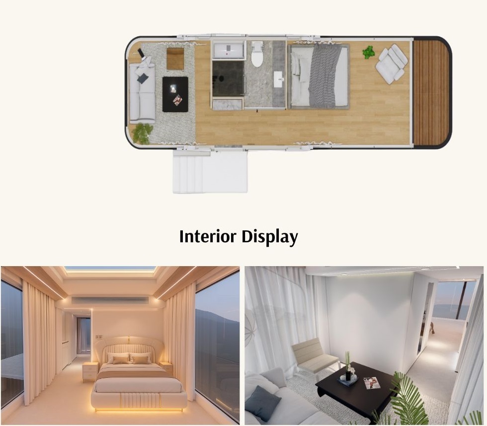 PX7-PX5 Series Modular Capsule Prefabricated Outdoor Office Pod Mobile Container Cabin House