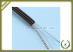 Outdoor Fiber Optic Drop Cable 1 Core Steel Wire PVC / LSZH Jacket Flexible