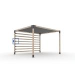Nature Pressure Treated Wood Pergola Metal Hardware Bracket with Powder Coating