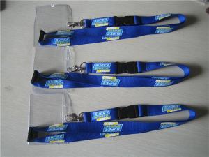 Wholesale Wholesale Imprint polyester id badge lanyard with clear card pouch, polyester id lanyard, from china suppliers