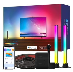 China RGBIC LED Light Bar For TV Behind Voice Activated Color Changing ODM OEM on sale