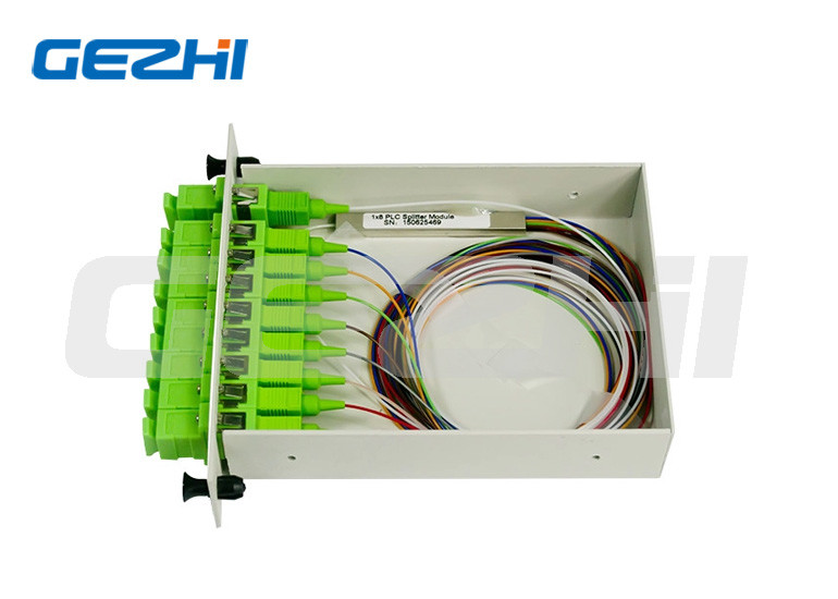 3U 19" Fiber Optical 1x2 LGX PLC Splitter Patch Panel Rack Mount Chassis