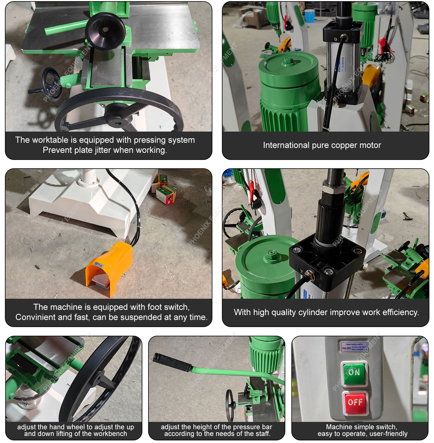 Woodworking Vertical Hollow Chisel Slot Mortiser with 260KG Weight and Easy Operation