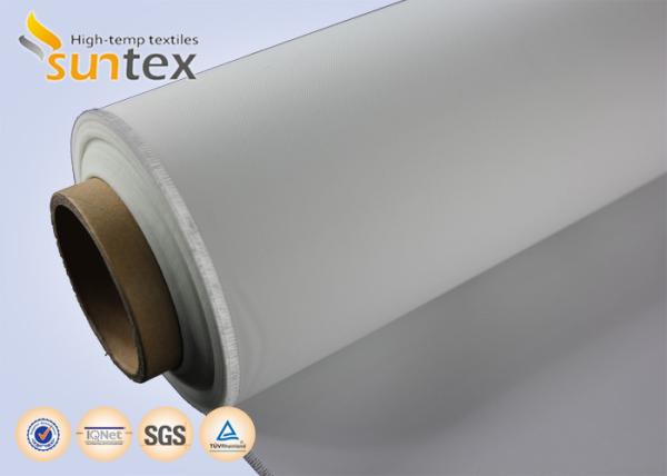 Heat And Cold Resistant PU Coated Fiberglass Fabric 0.4mm For Air Distribution