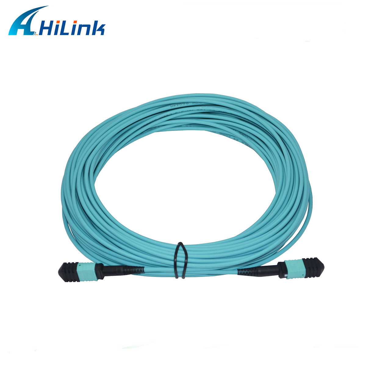 20M MPO MPO 24 Core Fiber Cable Multimode OM3 LSZH 3mm Female