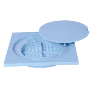 Wholesale 2 Inch Pvc Floor Trap Waste Drainage Blue 15x15CM Plastic Deodorize from china suppliers