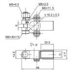 OEM Car Battery Negative Terminal Forging Brass Vehicle Battery Connectors