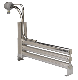 230V 3P 10kW Pt100 PTFE Housing Industrial Inline Heater For Photovoltaic Industry 0