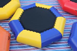 Wholesale PVC Material Inflatable Water Games , Airtight Inflatable Bungee Jump Round Trampoline Sealed from china suppliers