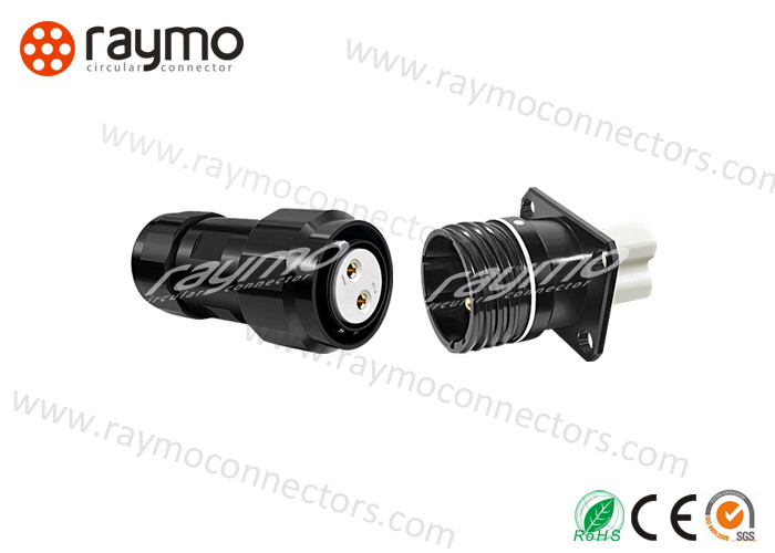 2 Pins Waterproof Power Connector IP68 Protective Grade Long Endurance