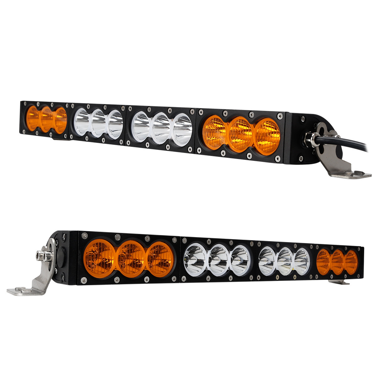 H Style 120W White to Yellow Color 12pcs 10W CREE LED LIGHT BAR 6000K 10-30V Combo Beam,Flood Beam, Spot beam