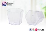 Disposable Plastic Dessert Cup Food Grade Ps Material Transparent Color