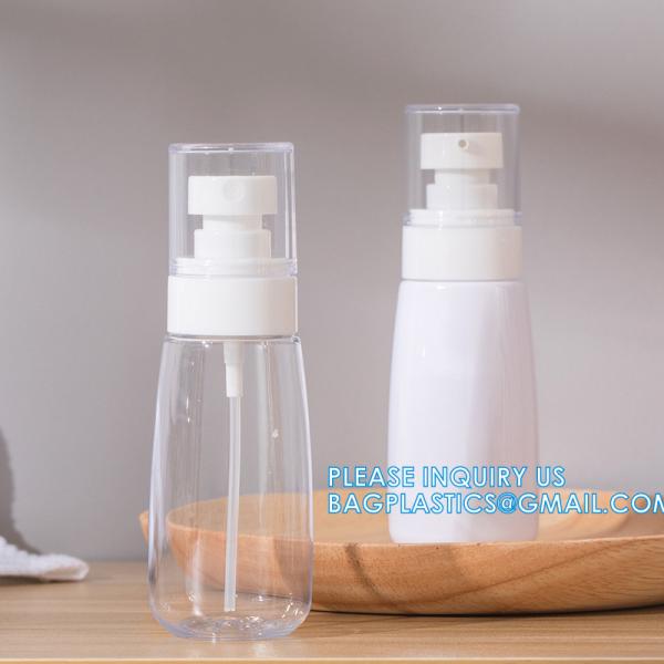 Trigger Spray bottle, Skincare PET Bottle Cosmetic Packaging 60ml 80ml Pump