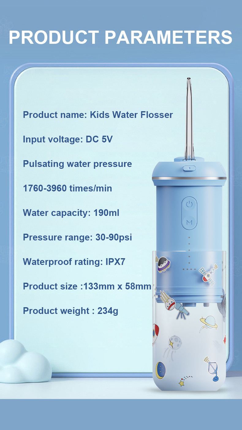 Mini Kids Portable Travel Household Oral Irrigator For Teeth Cleaning 4 working modes