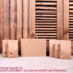Custom Logo 1kg 5kg Wheat Flour Rice Kraft Paper Plastic Packaging Bags For